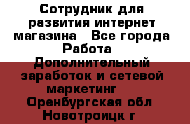 Сотрудник для развития интернет-магазина - Все города Работа » Дополнительный заработок и сетевой маркетинг   . Оренбургская обл.,Новотроицк г.